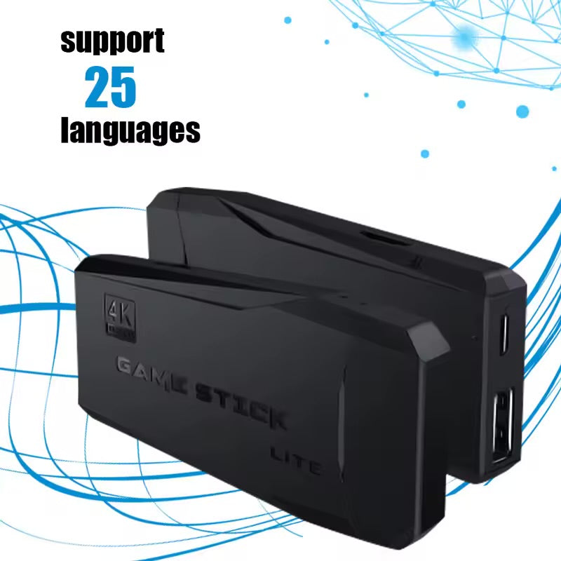 Konsola TV Retro 4K – 64GB, 20 000 gier, 2 bezprzewodowe pady